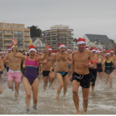 Grand bain de Noël 2018 à Pornichet